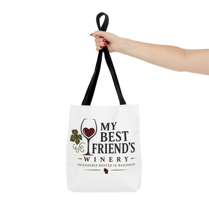 My Best Friend's Winery Tote Bag — Friendship Rooted in Wisconsin Wine Tote