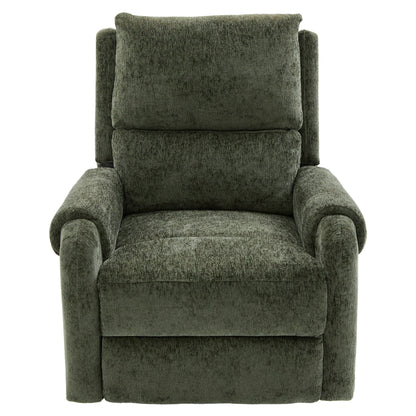 Manual Recliner Massage Chair With Swivel Rocker, 8 Massage Modes, Side Storage Pocket