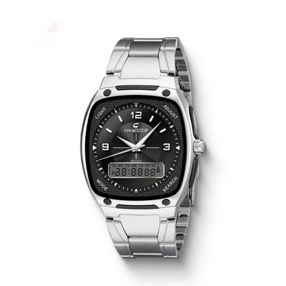 Mens Alloy Quartz Watch With A Steel Bracelet