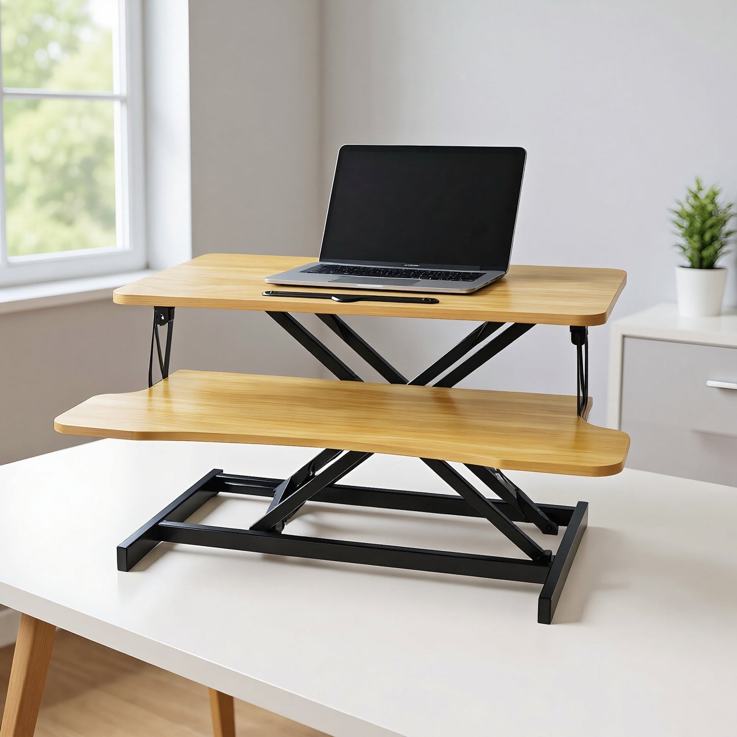 32 Inch Height Adjustable Desk Converter