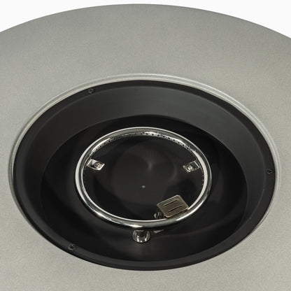 36'' Propane Gas Fire Pit Table - Grey Steel