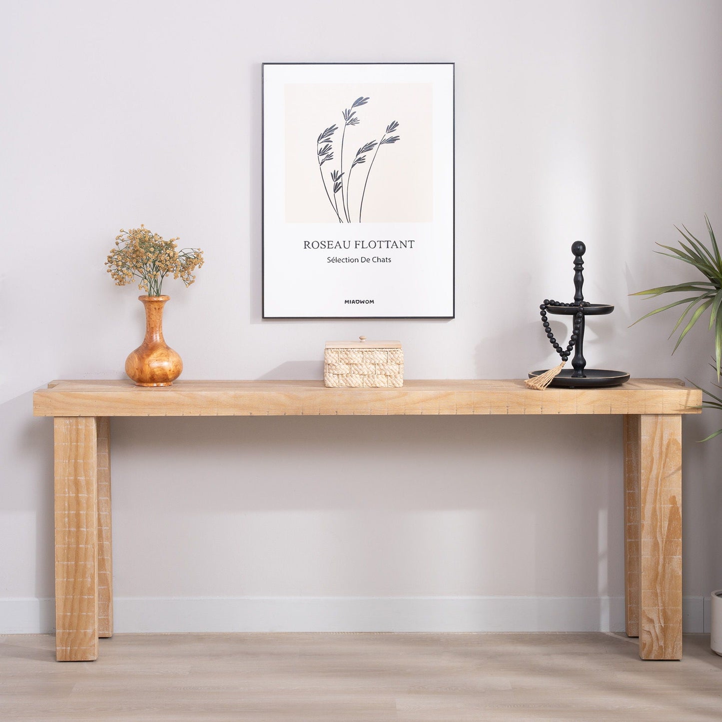 Console Table, Entryway Table With Design, Long Narrow Sofa Table For Living Room - Multi