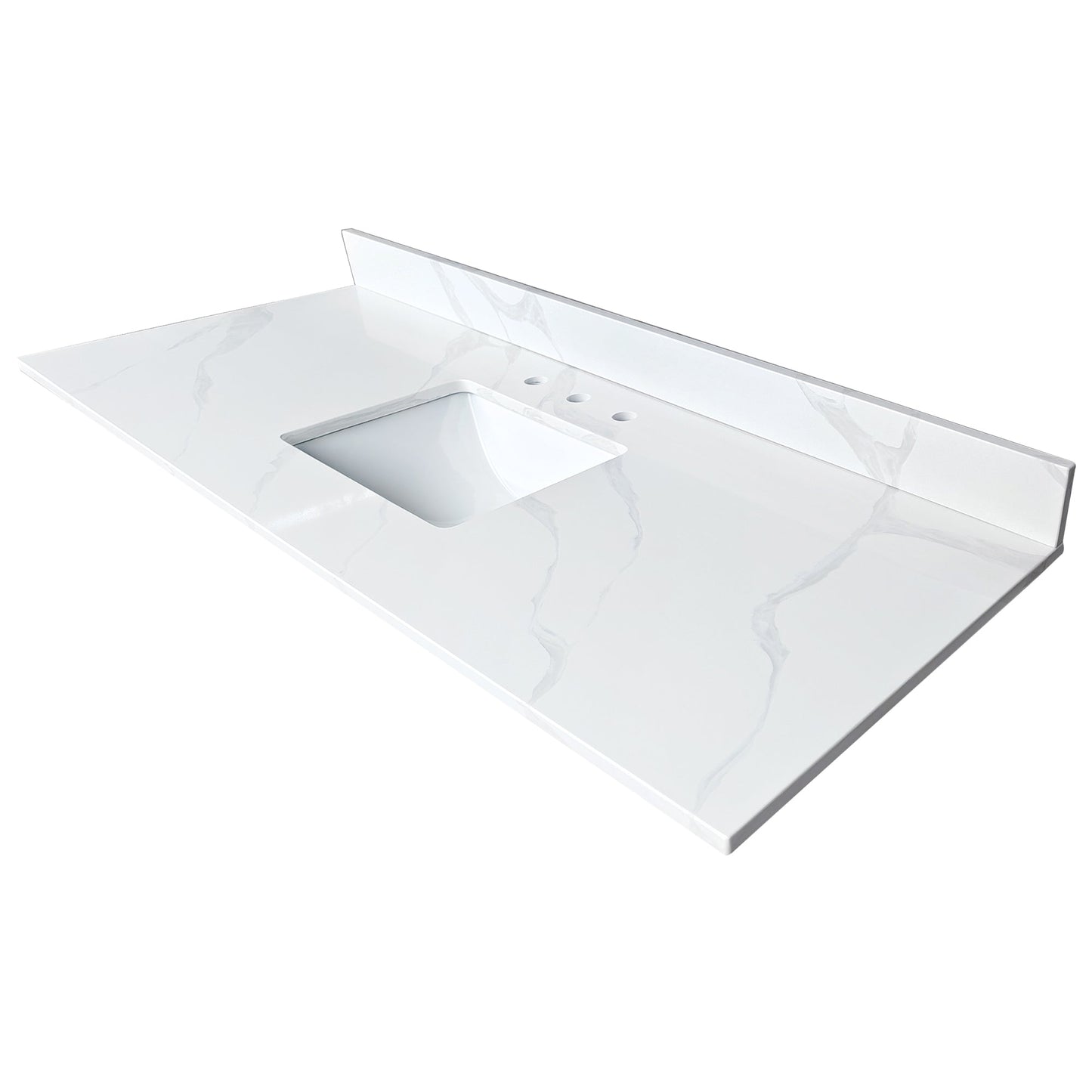 61-Inch Quartz Bathroom Vanity Top