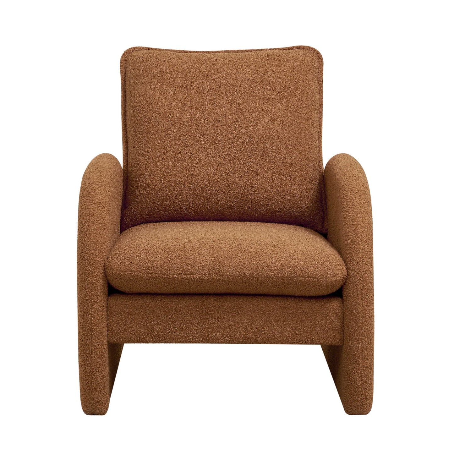 Modern Sherpa Upholstered Accent Chair, Comfortable Living Room Armchair, Lounge Chair For Bedroom, And Office
