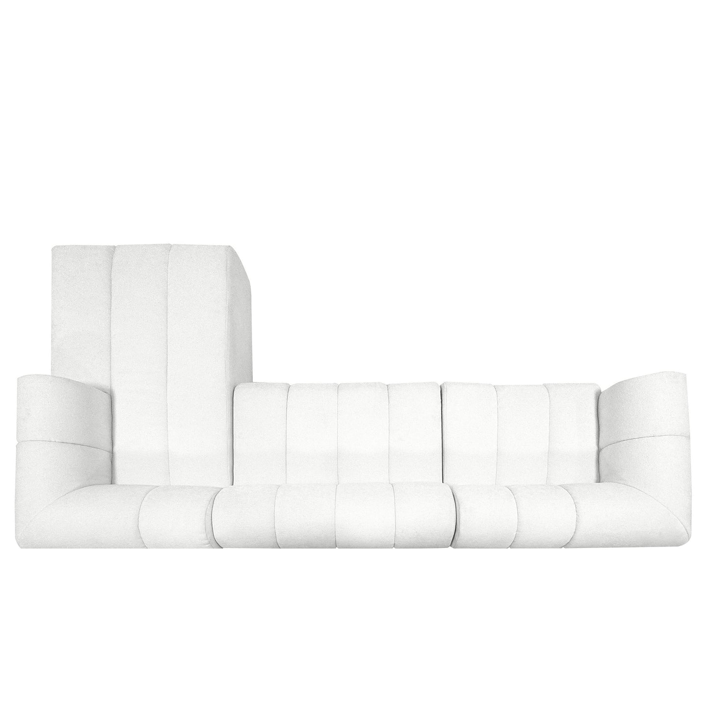 122" Modern L-Shaped Sectional Sofa with Chaise Lounge