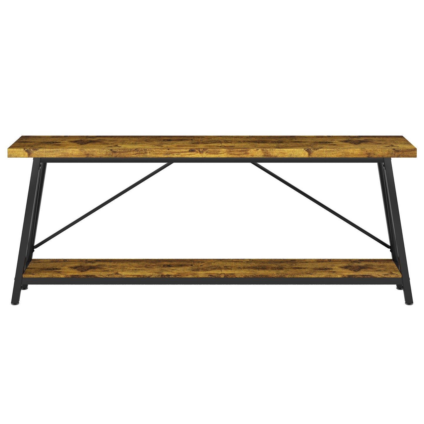 Extra Long Sofa Table For Hallway, Entryway & Living Room - Rustic Brown