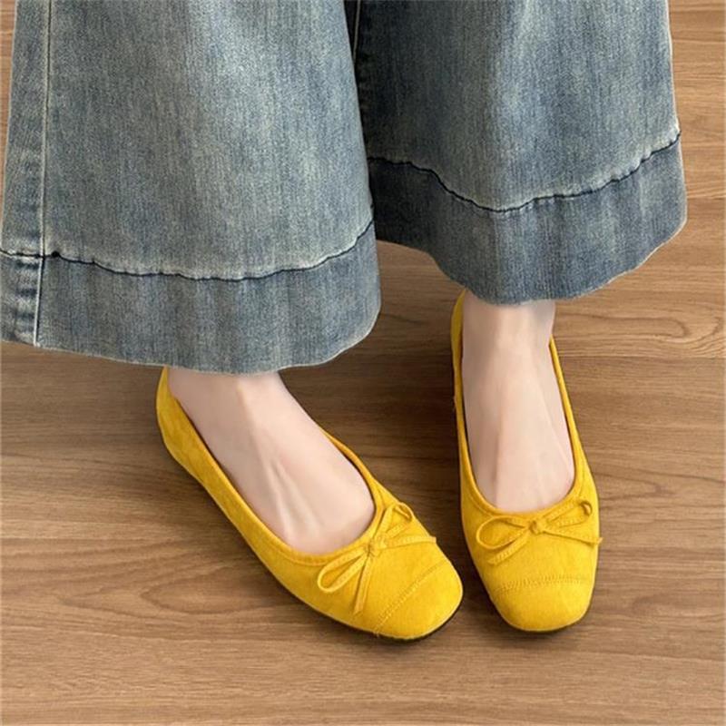 Women's Hidden Heel Ballet Flats - Comfortable Soft Sole Casual Walking Shoes for Daily Wear