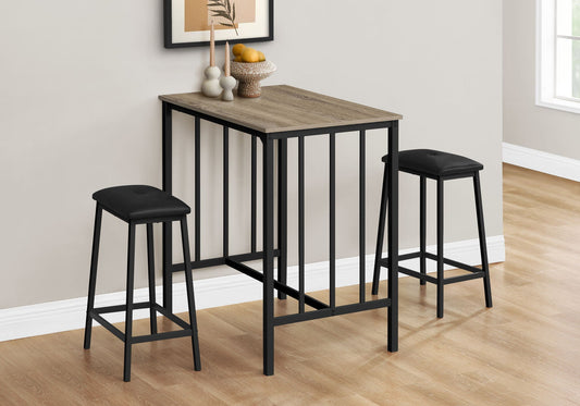 3 Piece Dining Set, Counter Height, Rectangular, Small, Contemporary & Modern