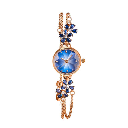 TIME100 Women's Bracelet Watches Ladies Quartz Wrist Watch with Green Dial Bezel with Crystals in Movement Bracelet Strap with Diamonds Waterproof