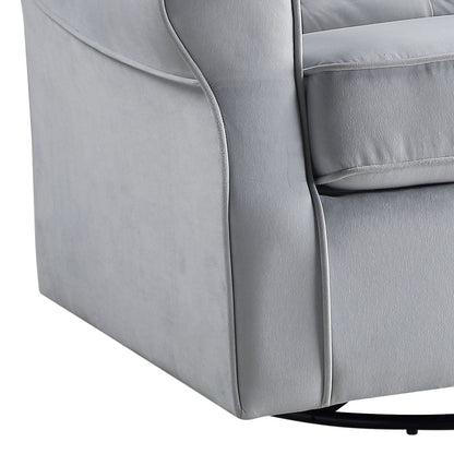 Glider Chair With Swivel - Gray