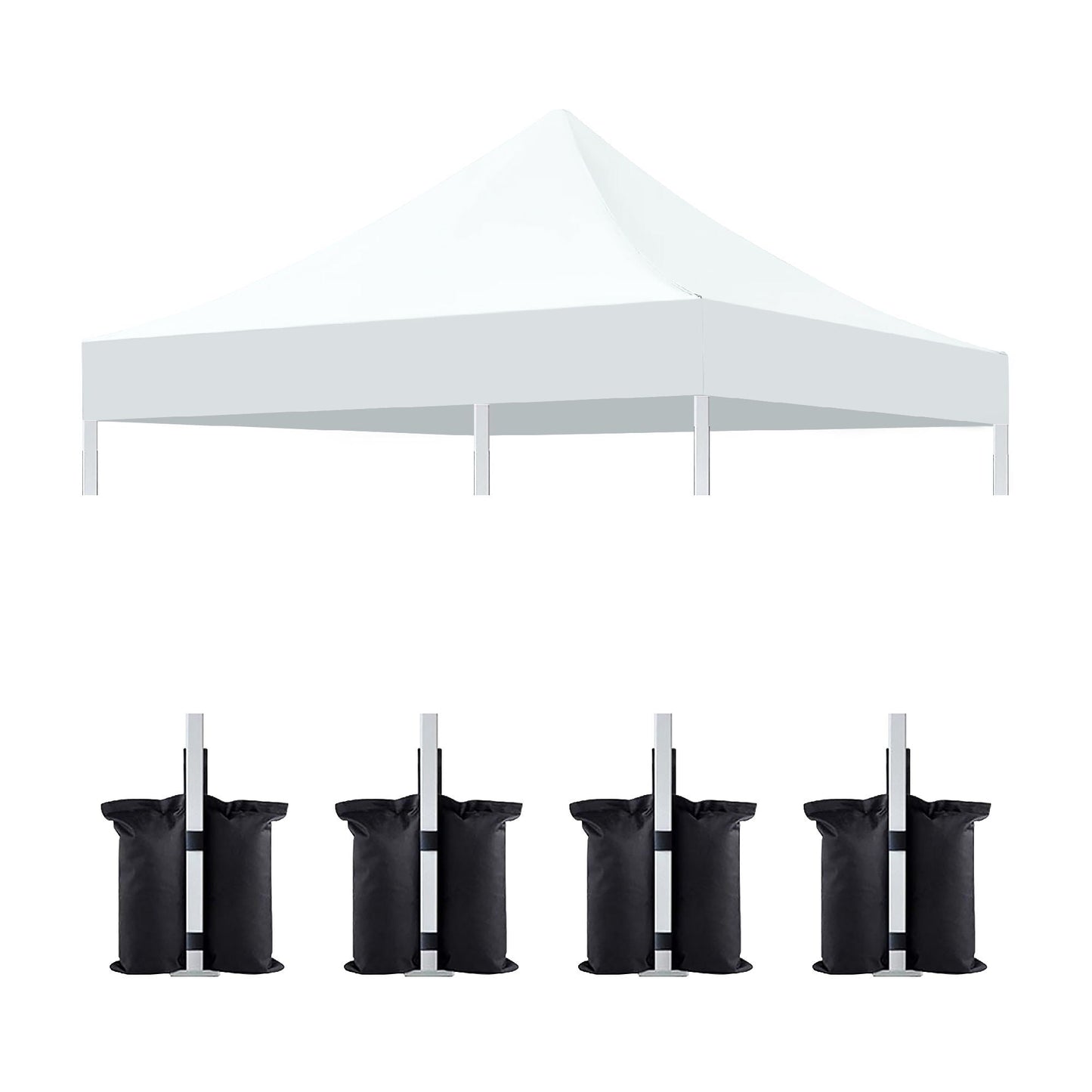 Canopy Replacement Top with 4 Pack W8 Bags (Frame Not Included)