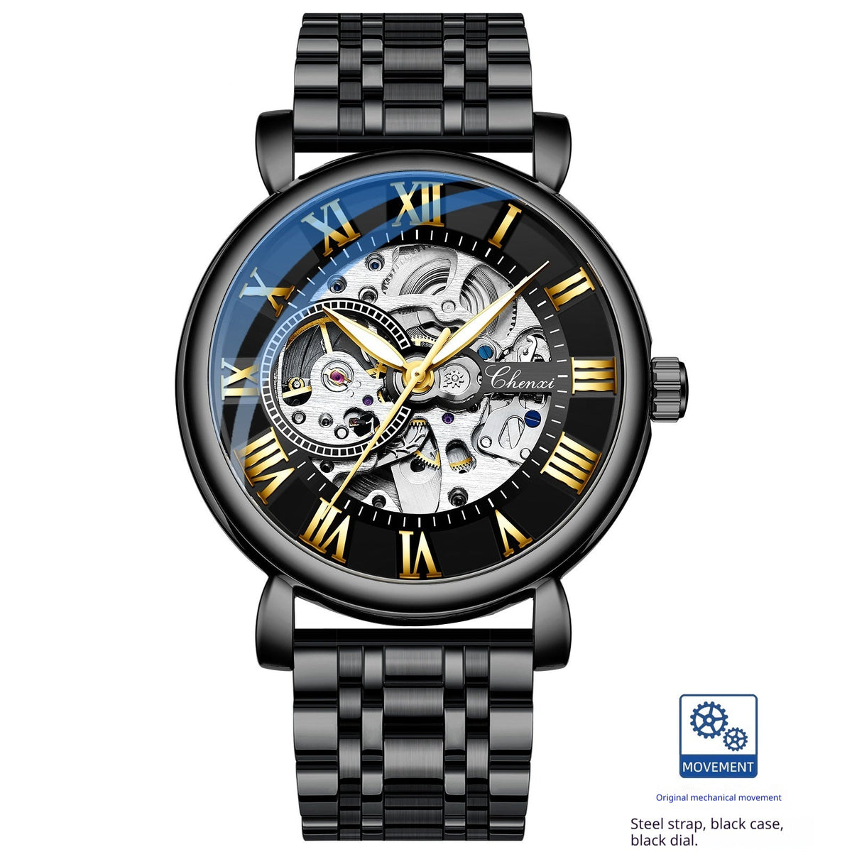 Hollow Waterproof Luminous Automatic Mechanical Watch