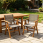2 Piece HIPS Outdoor Dining Chair Perfect For Patio Meal Togethers & Garden Brunch Relaxation Moments
