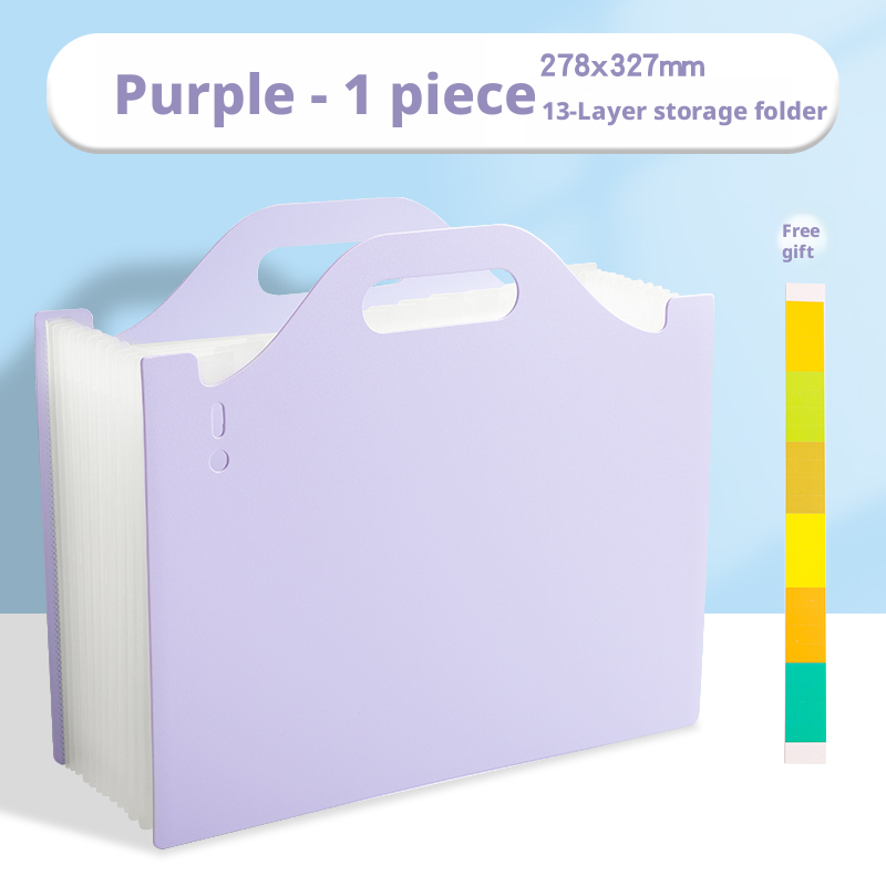 Test paper storage organ bag-standing retractable model-white-A4-1 piece