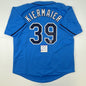 Autographed/Signed Kevin Kiermaier Tampa Bay Light Blue Baseball Jersey PSA/DNA COA