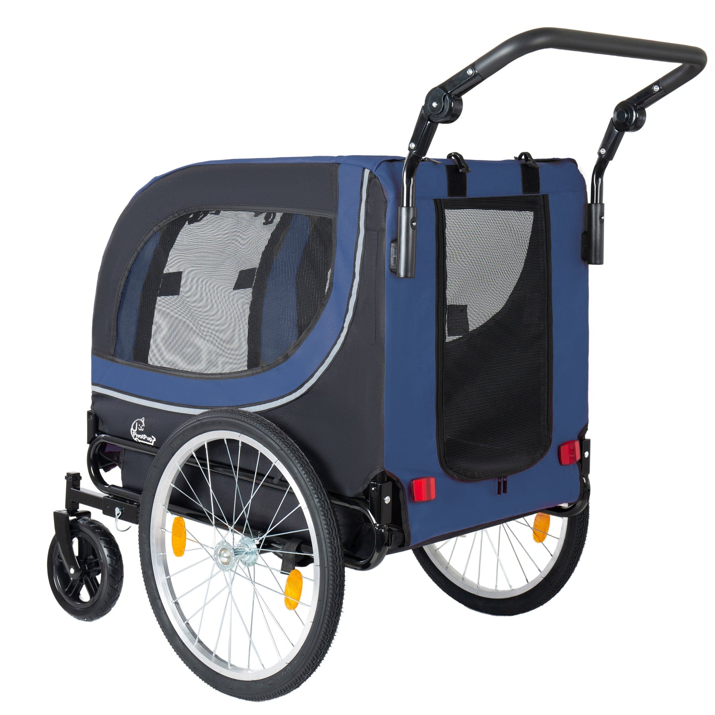 2-in-1 Bike Trailer & Pet Stroller for Dogs up to 100lbs