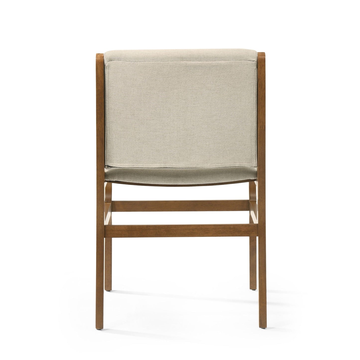 Contemporary Dining Chair Set Upholstered Fabric With Rubberwood Frame