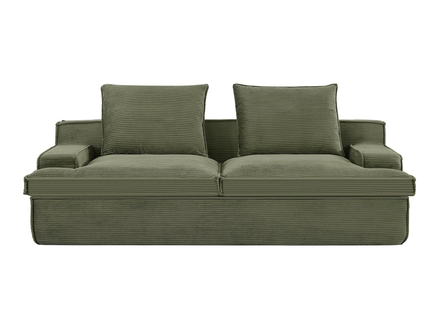 Nimbus - Oversized Full Foam 4 Seater Couch For Living Room Upholstered In Soft, Wide Armrests
