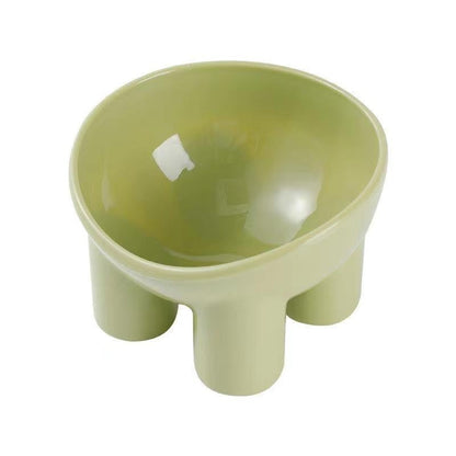 Pet Bowl Cute Cat Basin Double Bowl Neck Protection High Leg Anti-tumble