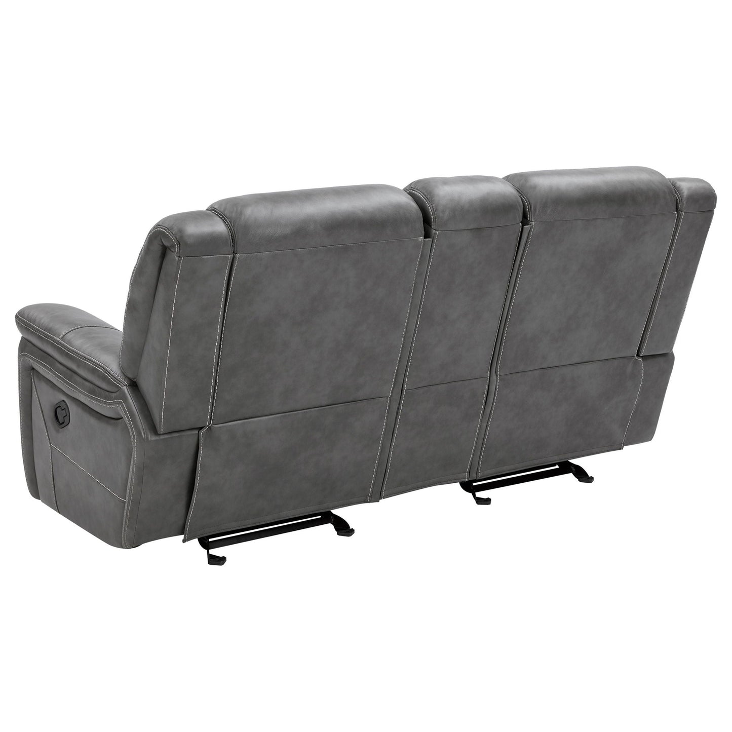 Carmen - Cool Motion Loveseat With Storage, With Reclining Function And Built In Storage - Gray