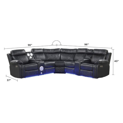 Lacrosse - Power Reclining Sectional Sofa