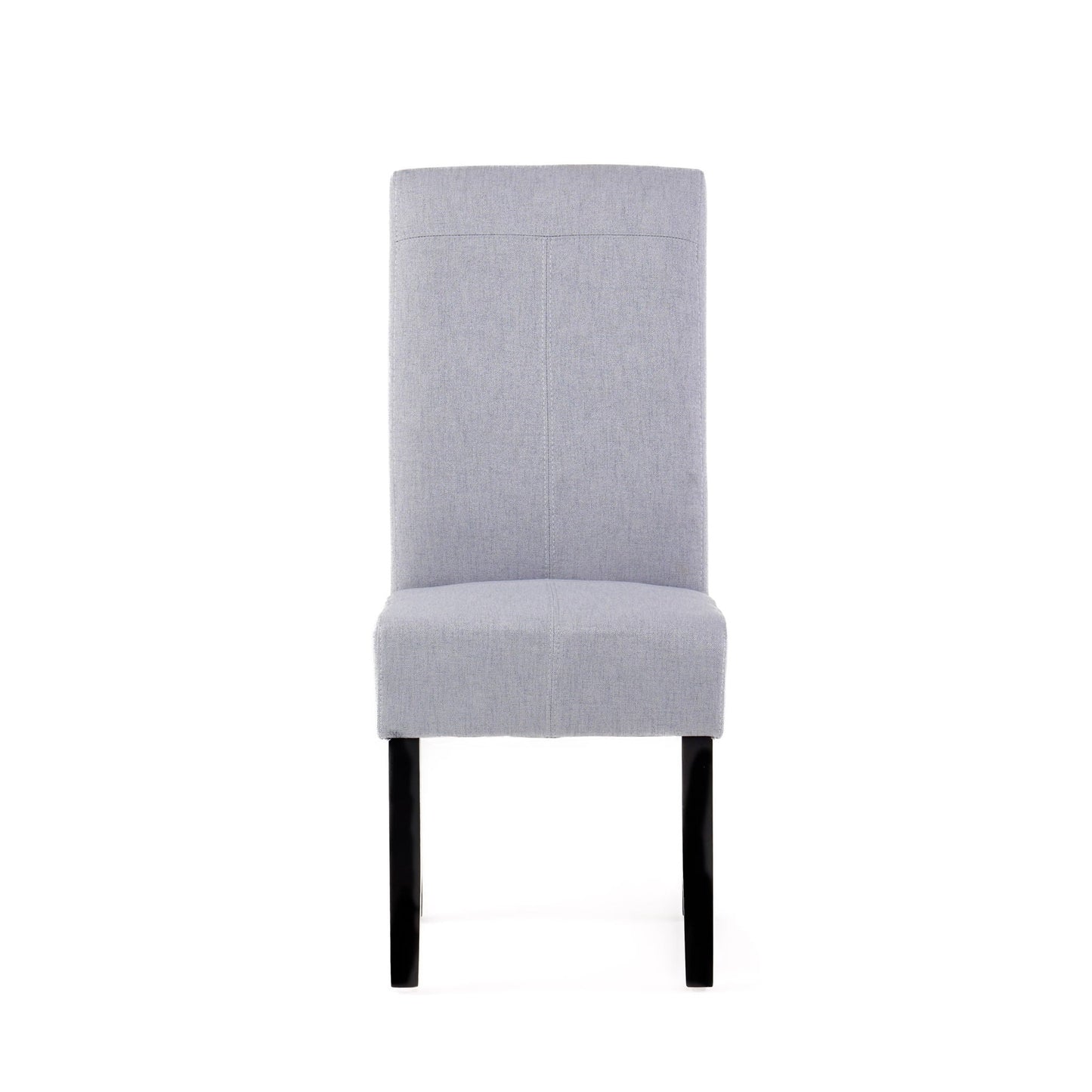 Amaranthine Upholstered Dining Chair With High Back And Wood Legs (Set of 2) - Light Gray