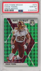 Graded 2020 Panini Mosaic Chase Young #272 Green Rookie RC Football Card PSA 10 Gem Mint