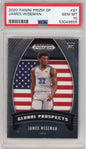 Graded 2020-21 Panini Prizm DP Draft Picks James Wiseman #97 Rookie RC Basketball Card PSA 10 Gem Mint