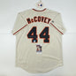 Autographed/Signed Willie McCovey San Francisco Cream Baseball Jersey JSA COA
