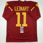 Autographed/Signed Matt Leinart USC Southen Cal Red College Football Jersey JSA COA