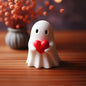 Halloween Ghost Figurine - Spooky Resin Ghost Statue, Cute Ghost Decor for Halloween Decorations, Porch and Indoor Spooky Home Decor (Ghost (1 Figurine))