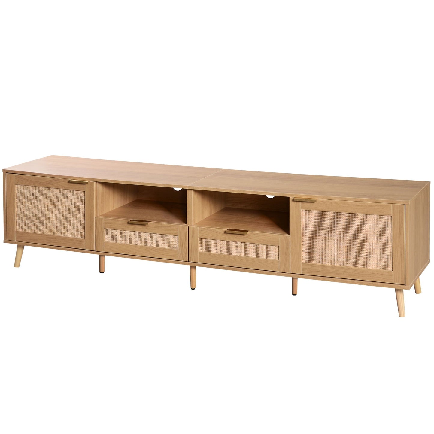 TV Stand Media Console With Cable Management