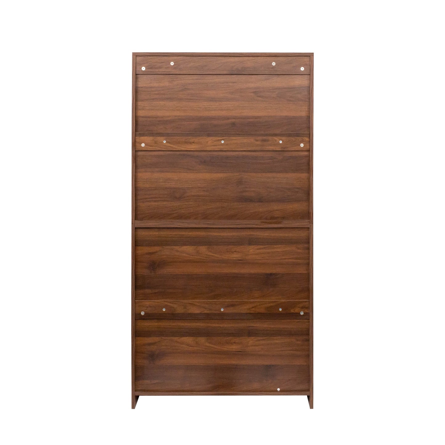 Bookcase Contemporary Closed Back Glass Doors Office Storage Cabinet
