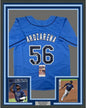 Framed Autographed/Signed Randy Arozarena 35x39 Tampa Bay Light Blue Baseball Jersey JSA COA
