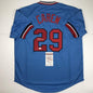Autographed/Signed Rod Carew Minnesota Blue Baseball Jersey JSA COA