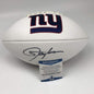 Autographed/Signed Lawrence Taylor New York Giants FS White Panel Logo Football Beckett BAS COA