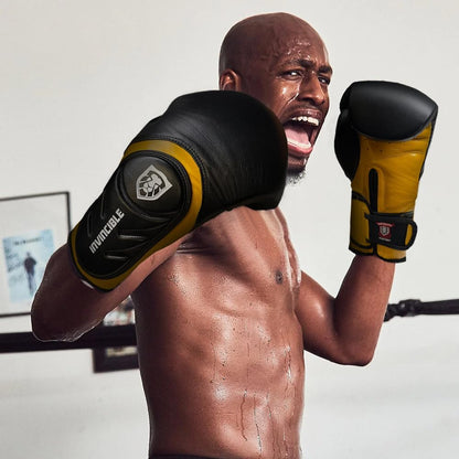 Invincible Fight Gear Professional Hook and Loop Leather Training