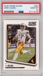 Graded 2018 Panini Score Josh Allen #350 Rookie RC Football Card PSA 10 Gem Mint