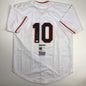 Autographed/Signed Evan Longoria San Francisco White Baseball Jersey JSA COA