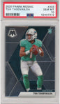 Graded 2020 Panini Mosaic Tua Tagovailoa #202 Rookie RC Football Card PSA 10 Gem Mint