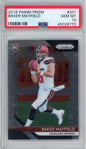 Graded 2018 Panini Prizm Baker Mayfield #201 Rookie RC Football Card PSA 10 Gem Mint