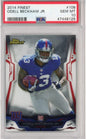 Graded 2014 Topps Finest Odell Beckham Jr. #108 Rookie RC Football Card PSA 10 Gem Mint
