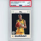 Graded 2007-08 Topps Kevin Durant #2 White Border Rookie RC Basketball Card PSA 9 Mint
