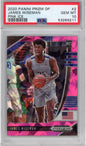 Graded 2020-21 Panini Prizm DP Draft Picks James Wiseman #2 Pink Ice Rookie RC Basketball Card PSA 10 Gem Mint