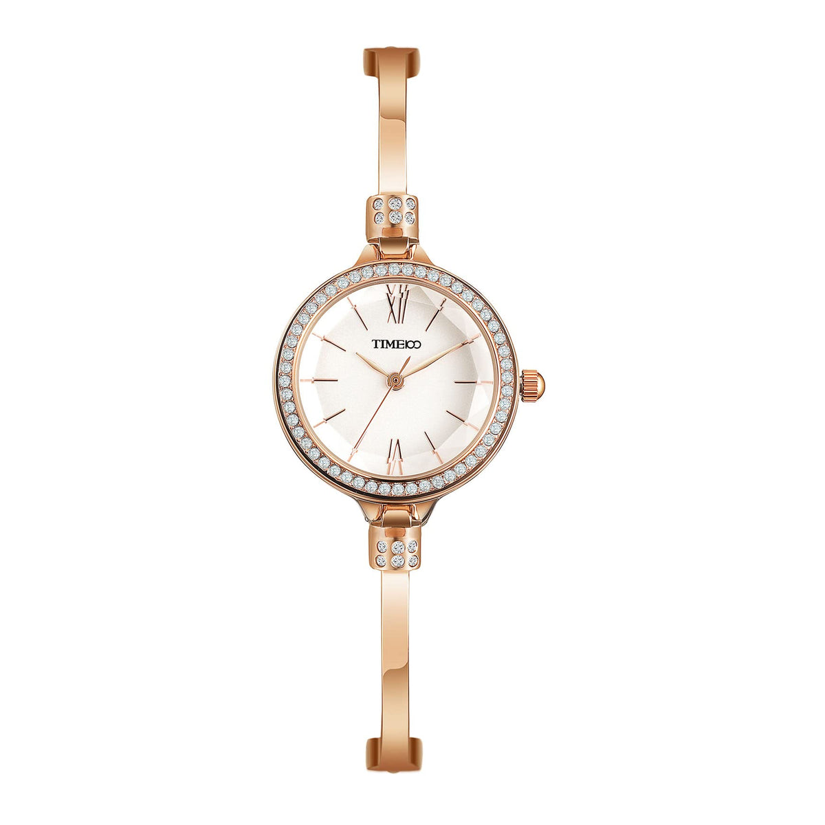 TIME100 Women's Bracelet Watches Ladies Quartz Wrist Watch with Green Dial Bezel with Crystals in Movement Bracelet Strap with Diamonds Waterproof