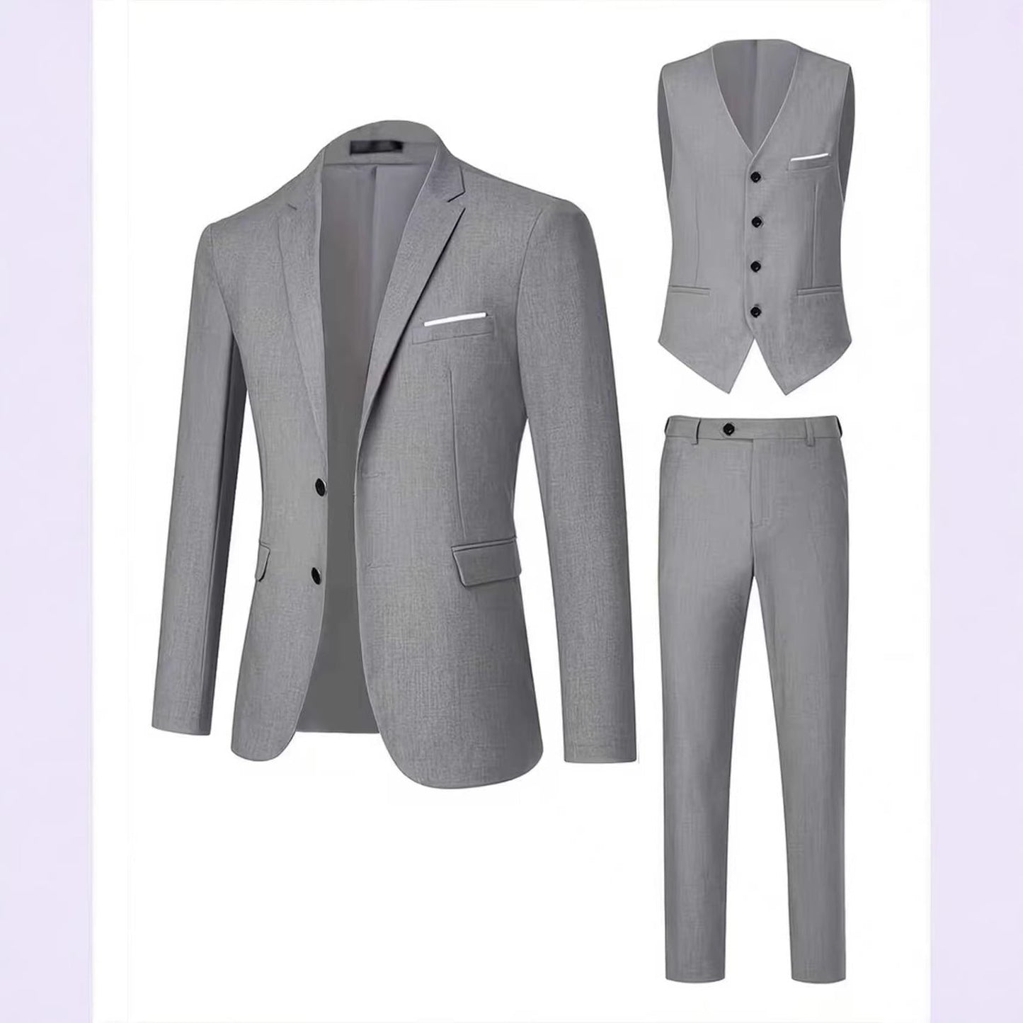 Mens Tailored Suit Grooms Wedding Dress