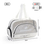 PVC transparent swimming storage bag, wet and dry separation sports beach bag, large capacity fitness bag, Transparent travel tote bag for women