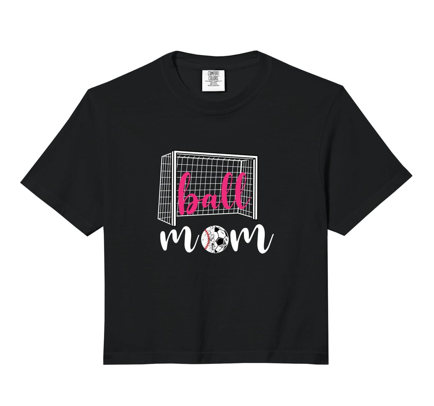 Soccer Mom Ball Football Game Day T-Shirt - Novelty Apparel for Adults