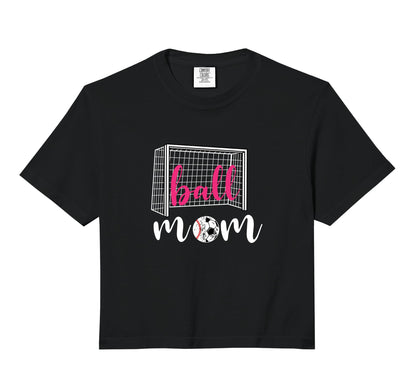 Soccer Mom Ball Football Game Day T-Shirt - Novelty Apparel for Adults