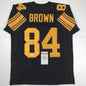 Autographed/Signed Antonio Brown Pittsburgh Steelers Color Rush Black Football Jersey JSA COA